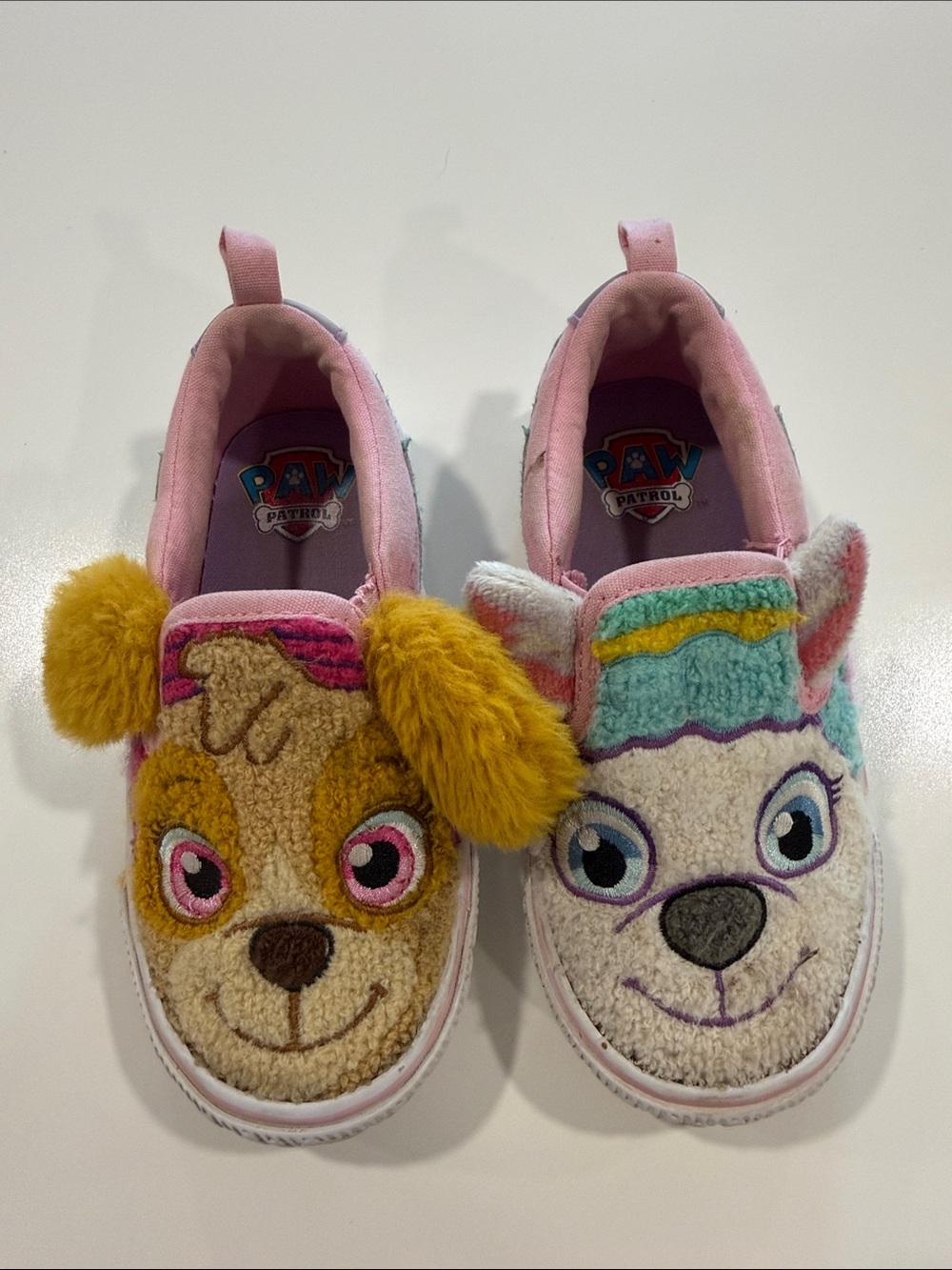 PAW Patrol Skye Everest Plush Slip-On Sneakers Toddler Girls Size 9